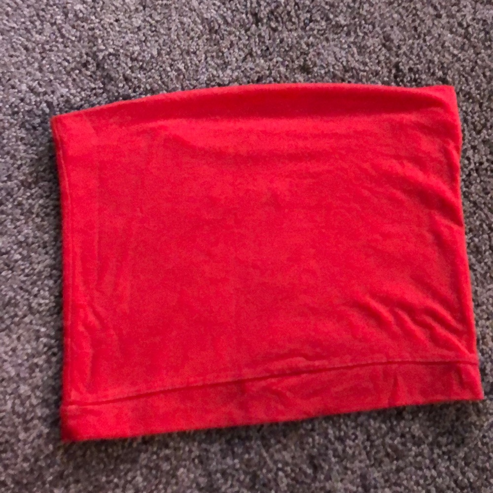 Red Brandy Melville tube top